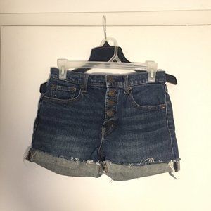 Women GAP multibutton denim shorts